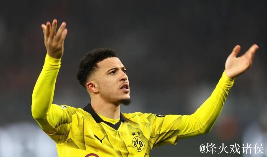 德甲-罗伊斯桑乔双双2射1传 小阿扎尔进球 多特5-0大胜